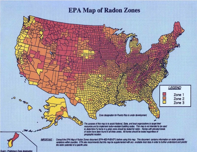 EPS Radon Map
