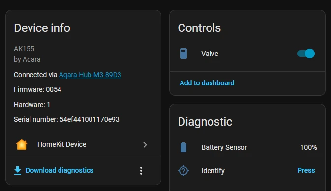Home Assistant HomeKit Device