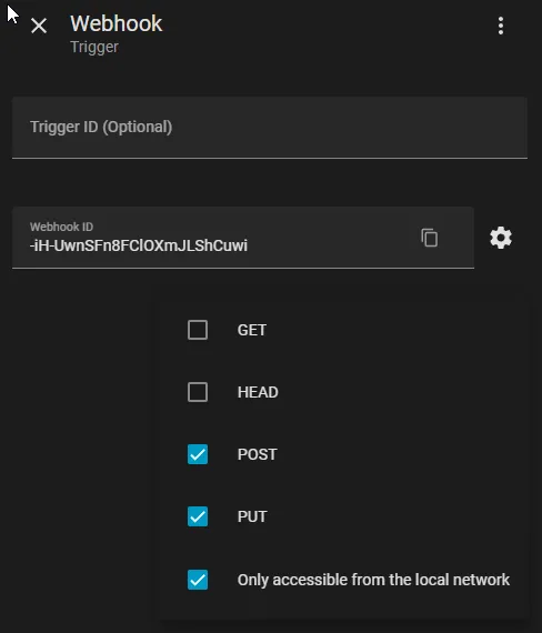 Home Assistant Webhook